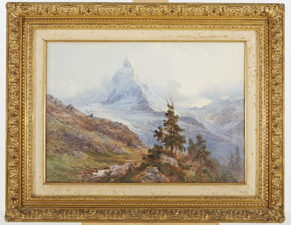 Edward Theodore Compton - Blick auf das Matterhorn