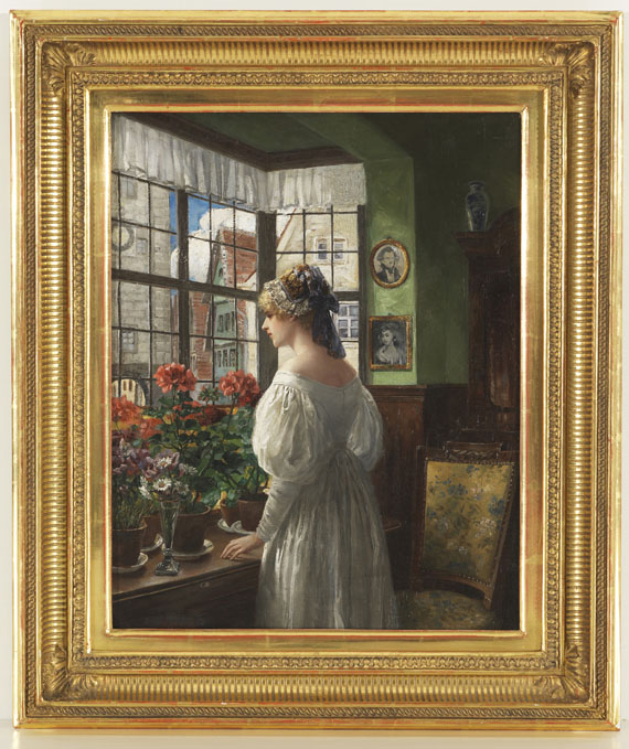 Carl Röhling - Dame am Fenster - 