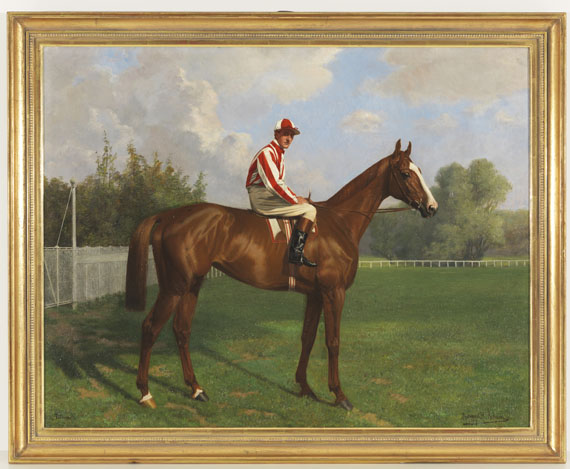 Richard Benno Adam - Titina mit Jockey Bernard Carlslake - 