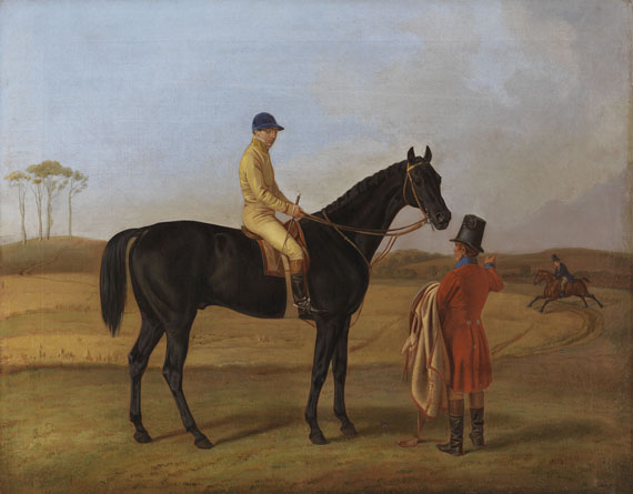 Albrecht Adam - und seine Söhne Benno (1812-1892) und Franz (1815-1886) - Der Herzogliche Jockey Richard Parkinson auf Egrimont