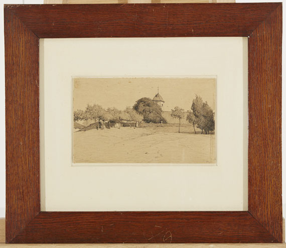 Otto Modersohn - Blick auf Worpswede - 