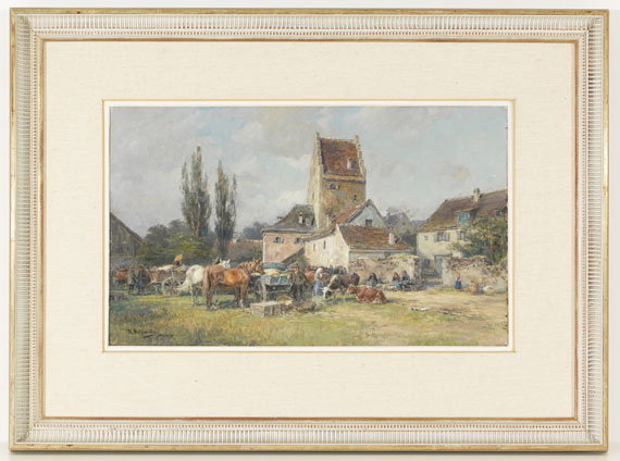 Karl Stuhlmüller - Sommerlicher Markttag - 