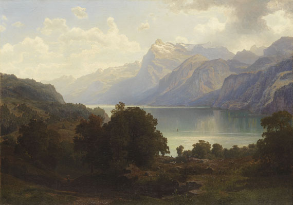 Carl Jungheim - Am Vierwaldstättersee mit Blick auf das Pilatusmassiv