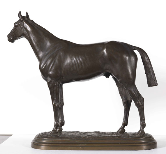 Isidore Jules Bonheur - Stehendes Pferd - Back side