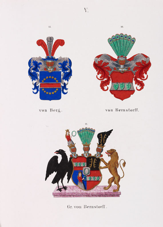 J. H. Tiedemann - Mecklenburgisches Wappenbuch. 1837. - 