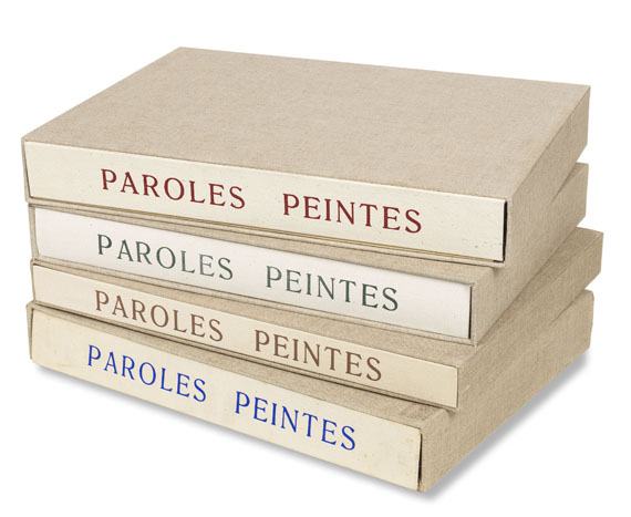   - Paroles peintes. Bd. I-IV (inkl. Suite). 1962-70.. - 
