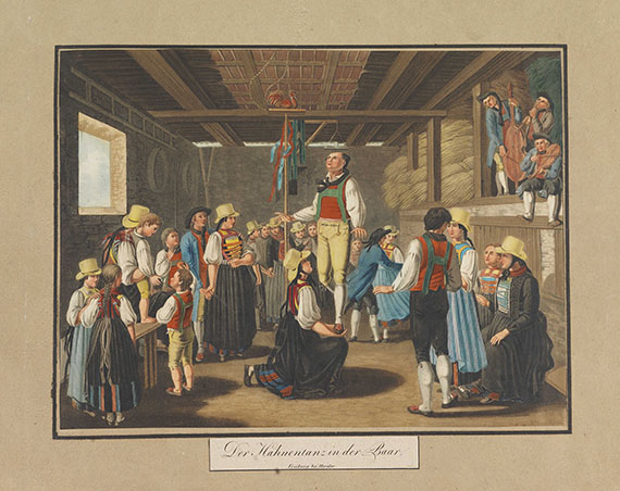 Aloys Schreiber - Trachten, Volksfeste ... im Grosherzogtum Baden. 1824.. - 