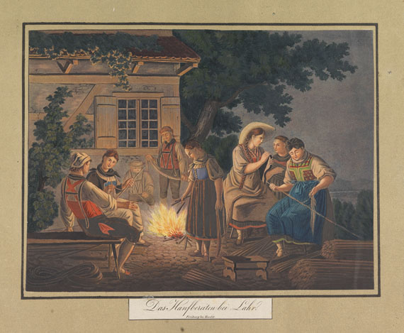 Aloys Schreiber - Trachten, Volksfeste ... im Grosherzogtum Baden. 1824.. - 