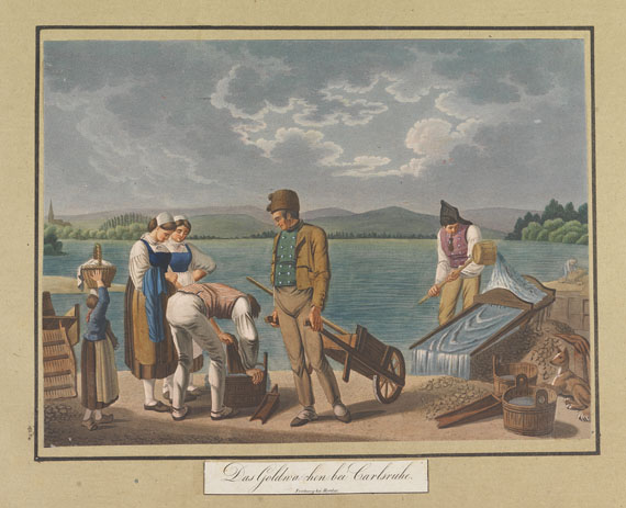 Aloys Schreiber - Trachten, Volksfeste ... im Grosherzogtum Baden. 1824.. - 