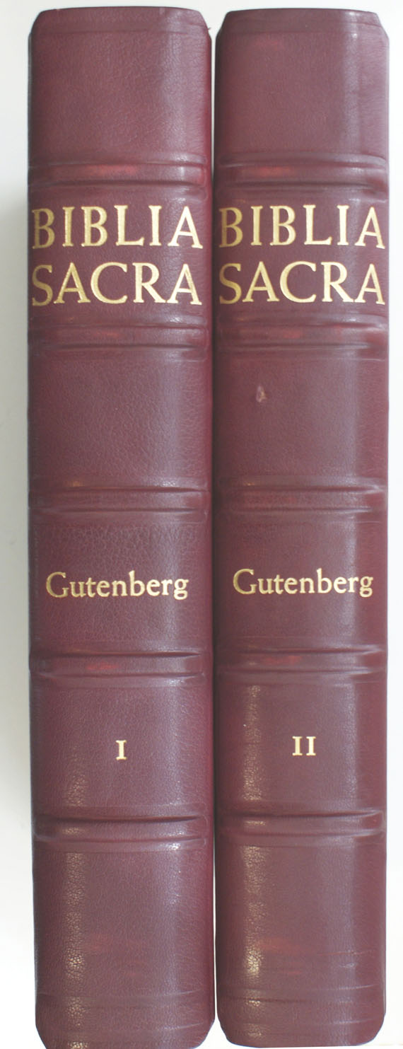 Gutenberg-Bibel - Faks.: Gutenberg-Bibel. 2 Bde.  1961.
