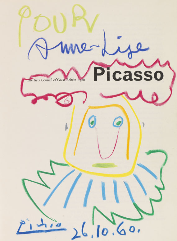 Pablo Picasso - Picasso Katalog. The Art Council of Great Britain. 1960. Mit Zeichnungen..