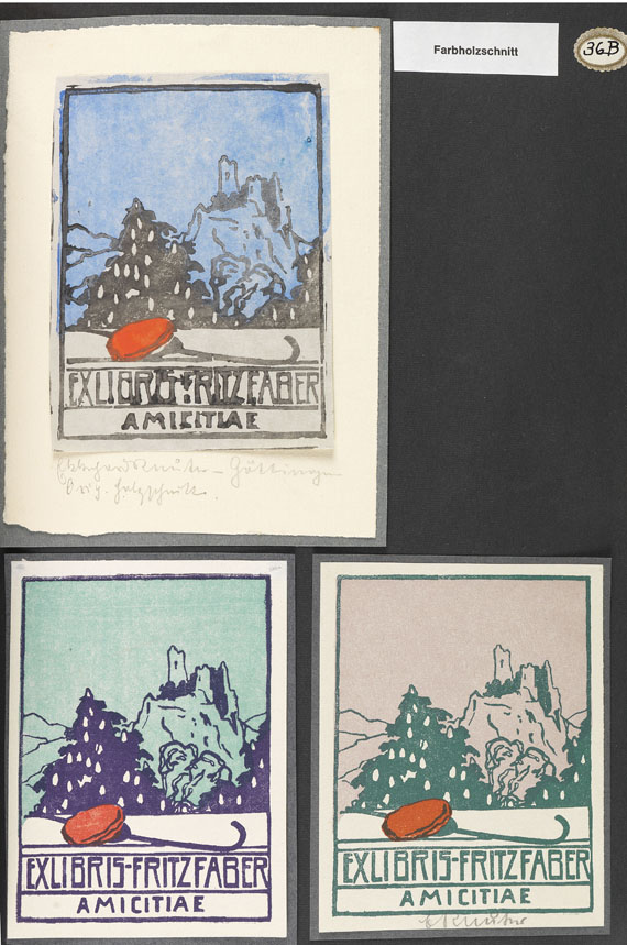 Alfons Fiedler - Graphik Vergleichssammlung. 2 Bde. 1978. - 