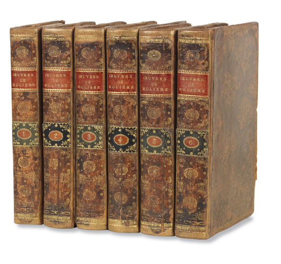 Jean Baptiste Poquelin Molière - Oeuvres.1783. 6 Bde.. - 