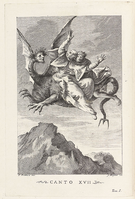 Dante Alighieri - Opere. 1757-58. 4 Bde.