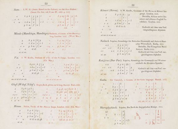 Richard Lepsius - Das allgemeine linguistische Alphabet. 1855. - 