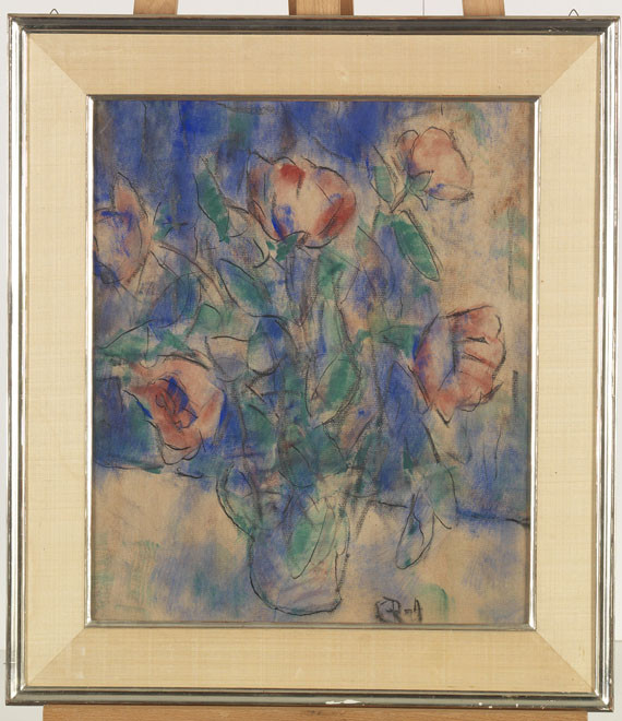 Christian Rohlfs - Rote Blumen in einer Vase - Frame image