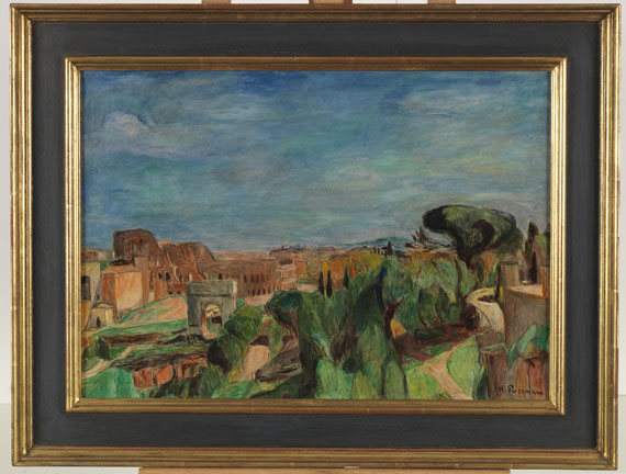 Hans Purrmann - Blick auf das Kolosseum in Rom - Frame image