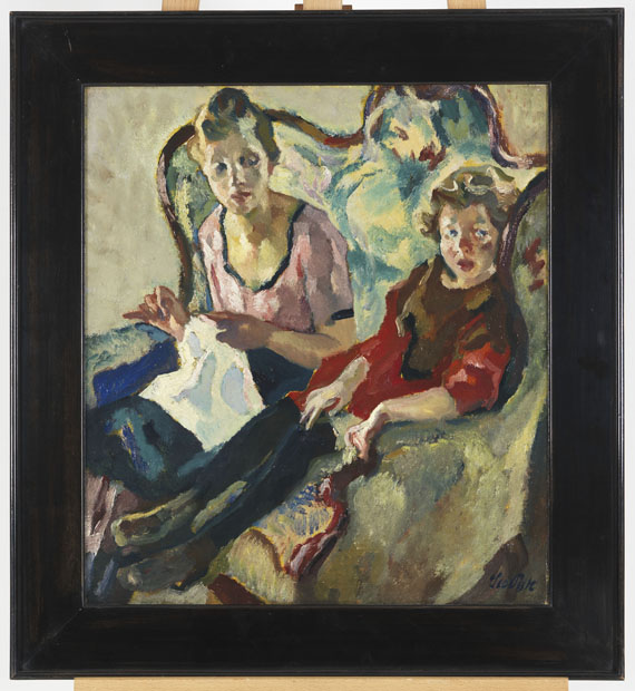Leo Putz - Lisl und Buberl - Frame image