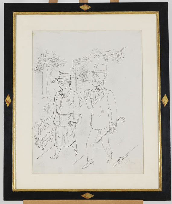 George Grosz - Betreten der Anlage verboten - Frame image