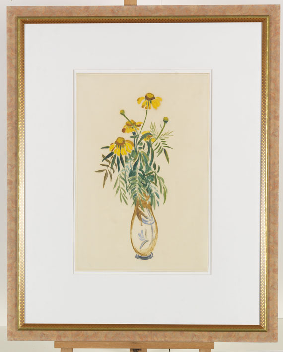 Gabriele Münter - Margariten in hoher Vase - Frame image