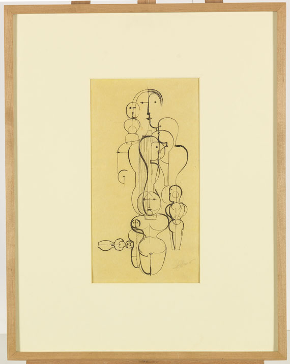 Oskar Schlemmer - Konzentrische Gruppe (Figurenplan K 1) - Frame image