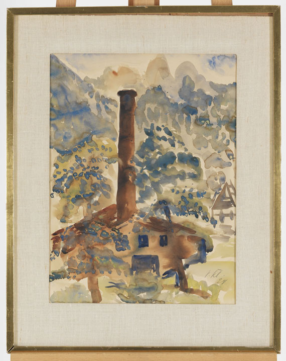 Paul Kleinschmidt - Landschaft mit Fabrik - Frame image