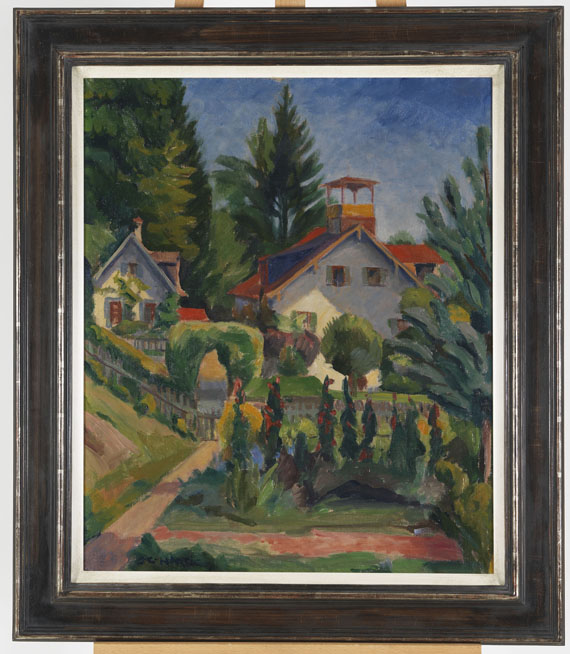 Carl Christoph Hartig - Ländliches Haus mit Garten - Frame image