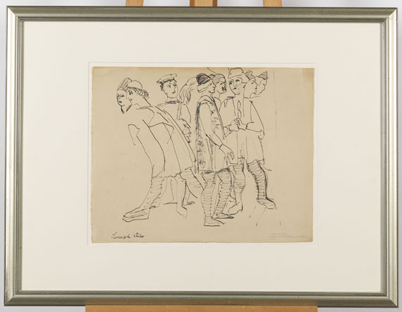 Ernst Ludwig Kirchner - Skizze nach dem Fresko "Vermählung der Maria" von Lorenzo da Viterbo - Frame image
