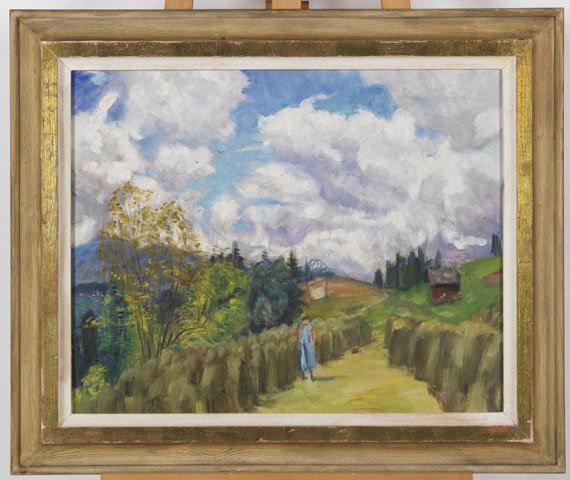 Otto Modersohn - Sommerliche Gailenberglandschaft - Frame image