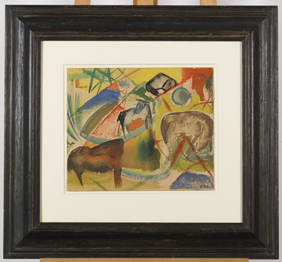 Willy Robert Huth - Komposition mit Pferden - Frame image