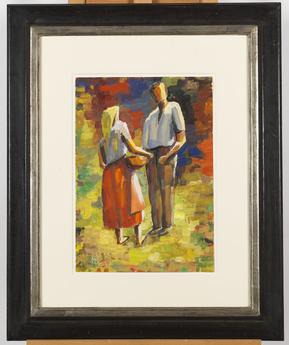 Willy Robert Huth - Bauernpaar - Frame image