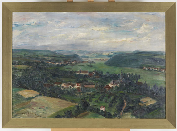 Otto Dill - Blick über Blieskastel in das Bliestal - Frame image