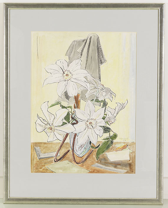 Erich Heckel - Weisse Clematis - Frame image