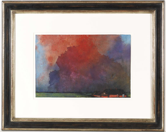 Emil Nolde - Bauernhof unter Gewitterwolken - Frame image