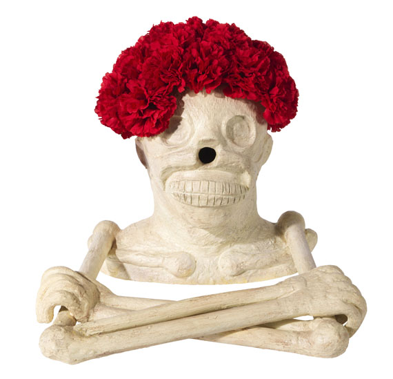 Maurizio Cattelan - Ohne Titel (Skelett-Vase) - 
