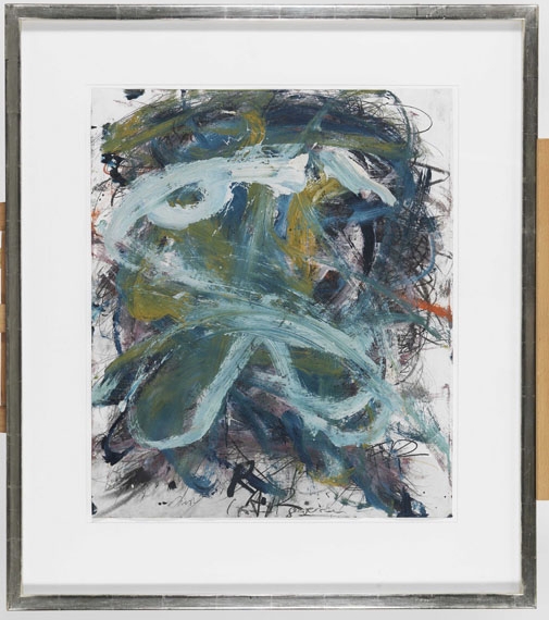 Arnulf Rainer - Ohne Titel (Nest/Frau gewesen) - Frame image