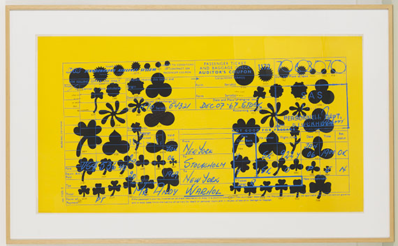 Andy Warhol - SAS Passenger Ticket - Frame image