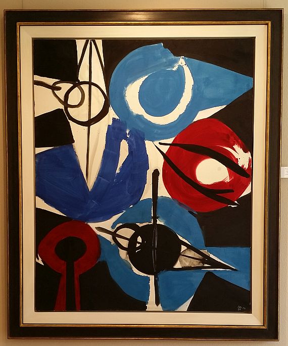 Ernst Wilhelm Nay - Irisch Blau - Frame image