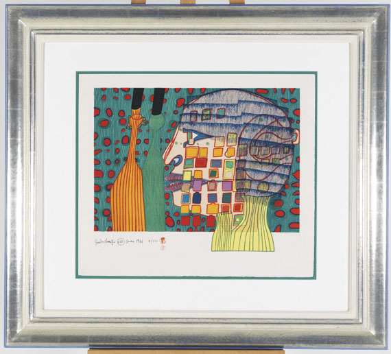 Friedensreich Hundertwasser - Die Schatten der Sterne - Frame image