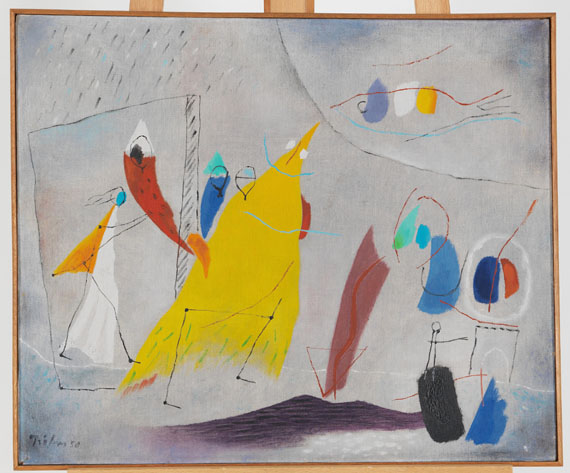Heinz Trökes - Galathée und der Gelbe - Frame image