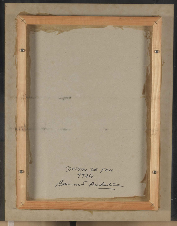 Bernard Aubertin - Dessin de Feu - Back side
