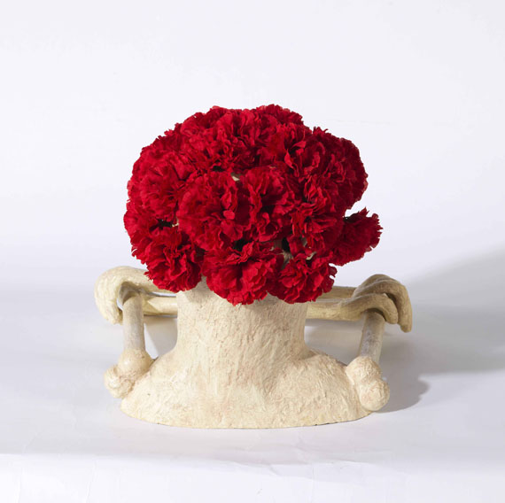 Maurizio Cattelan - Ohne Titel (Skelett-Vase) - Back side