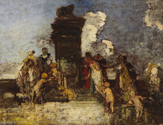 Adolphe Monticelli - Fête Champetre "La Fontaine de Jouvence"