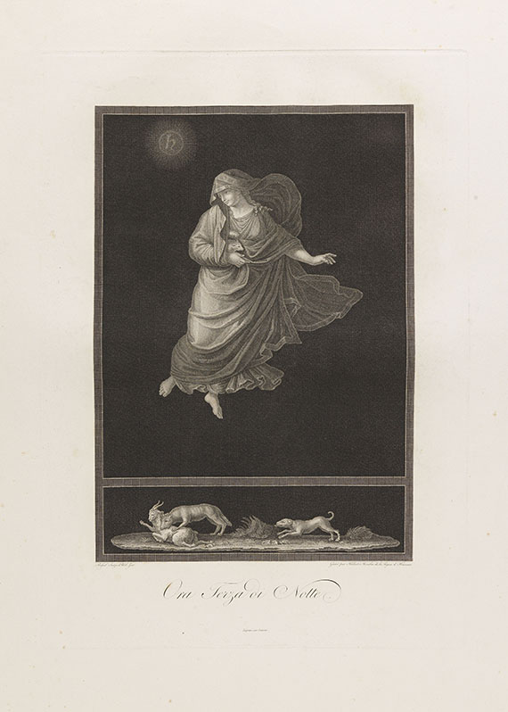  Mappenwerk / Portfolio - 12 Bll.: Die Stunden des Raphael: Allegorien der 6 Stunden des Tages und der 6 Stunden der Nacht - 