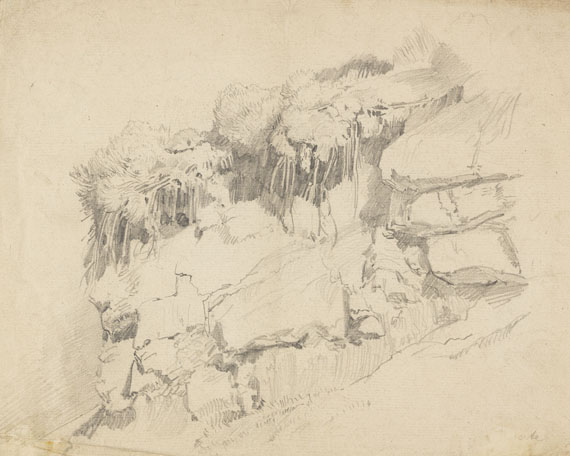Ernst Fries - 3 Bll.: Landschaftsstudien - 