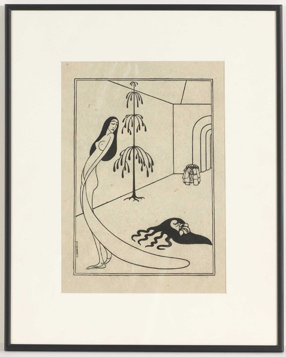 Thomas Theodor Heine - Judith mit dem Haupt des Holofernes - Frame image