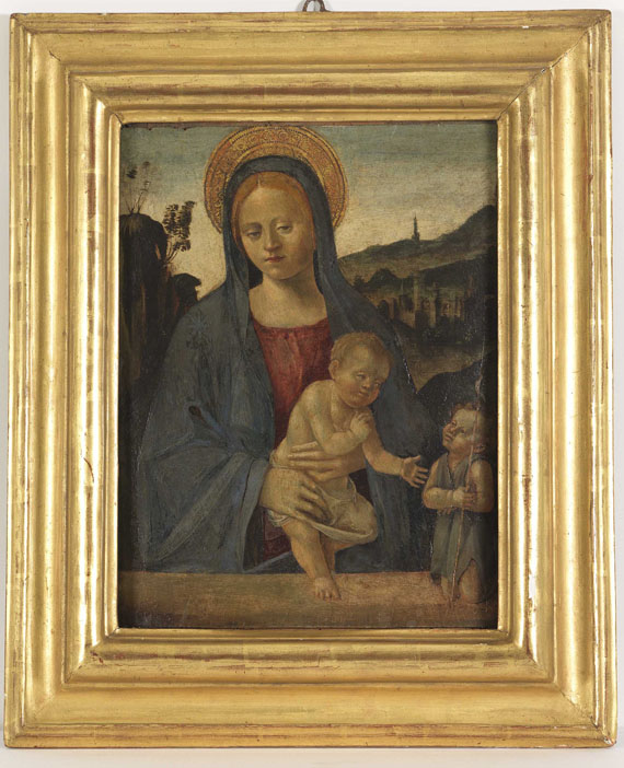  Süddeutschland - Madonna mit Kind und dem Johannesknaben - Frame image