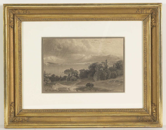 Wilhelm Scheuchzer - See-Panorama in den Alpen - Frame image