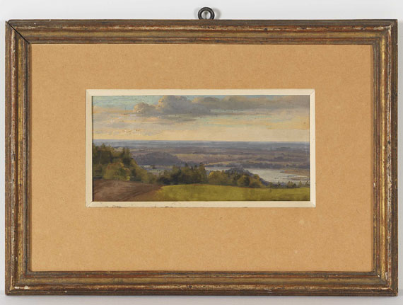 Carl Schweich - Weiter Blick in sommerliche Hügellandschaft - Frame image