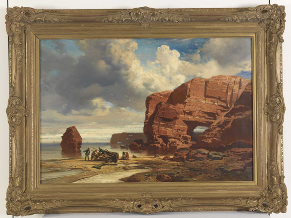 Charles Hoguet - Strand bei Dieppe - Frame image